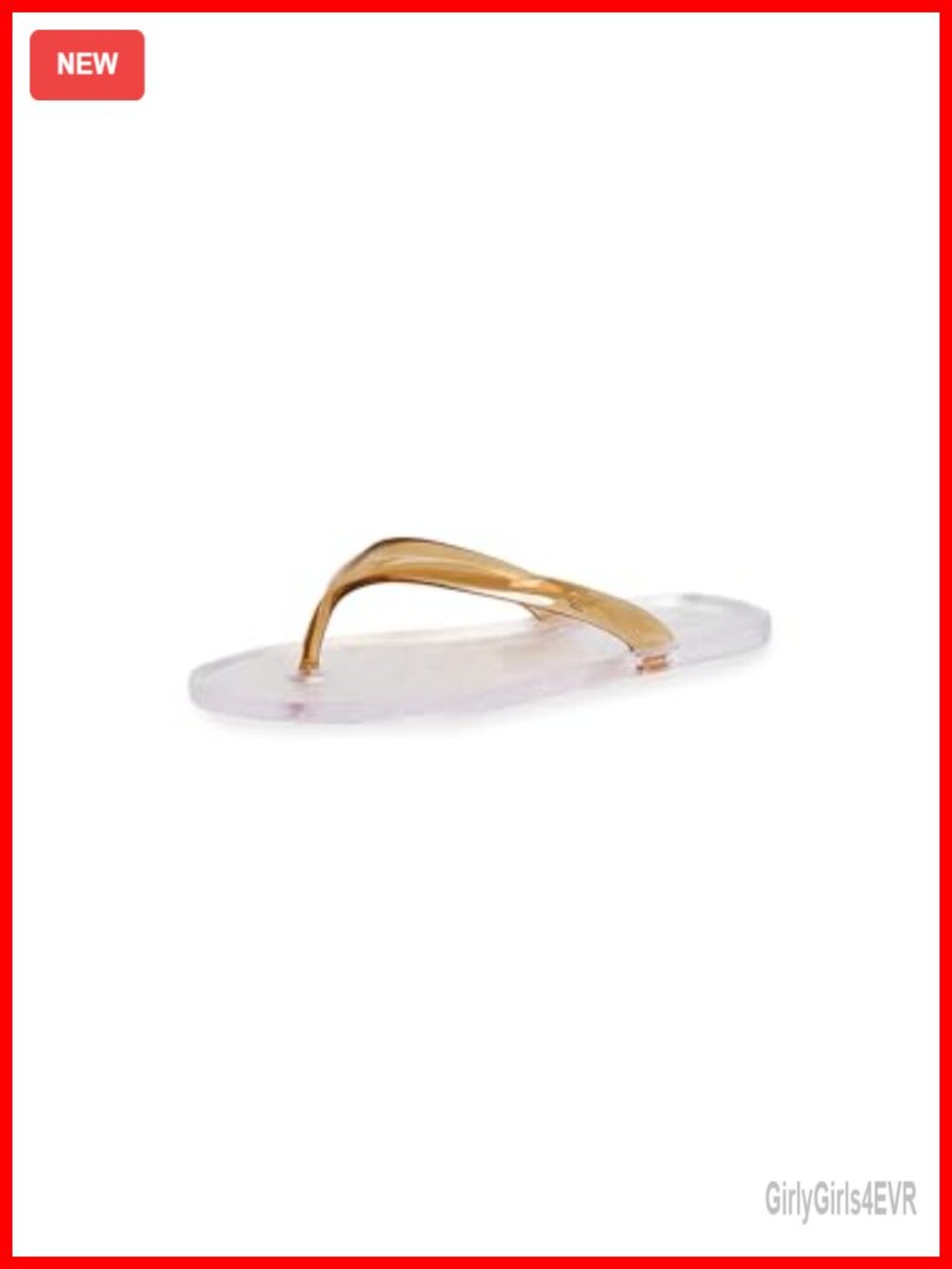 Women's PVC Jelly Flip Flops Casual Slip On Sandals